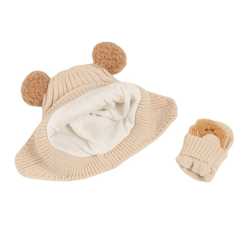TEDDY Beanie & Mitten Set