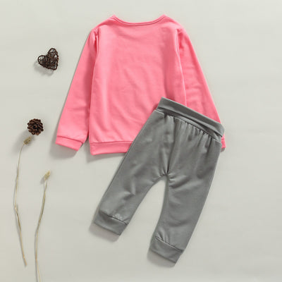RAINBOW Pink & Gray Outfit