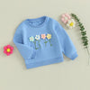 FLOWERS Blue Sweatshirt