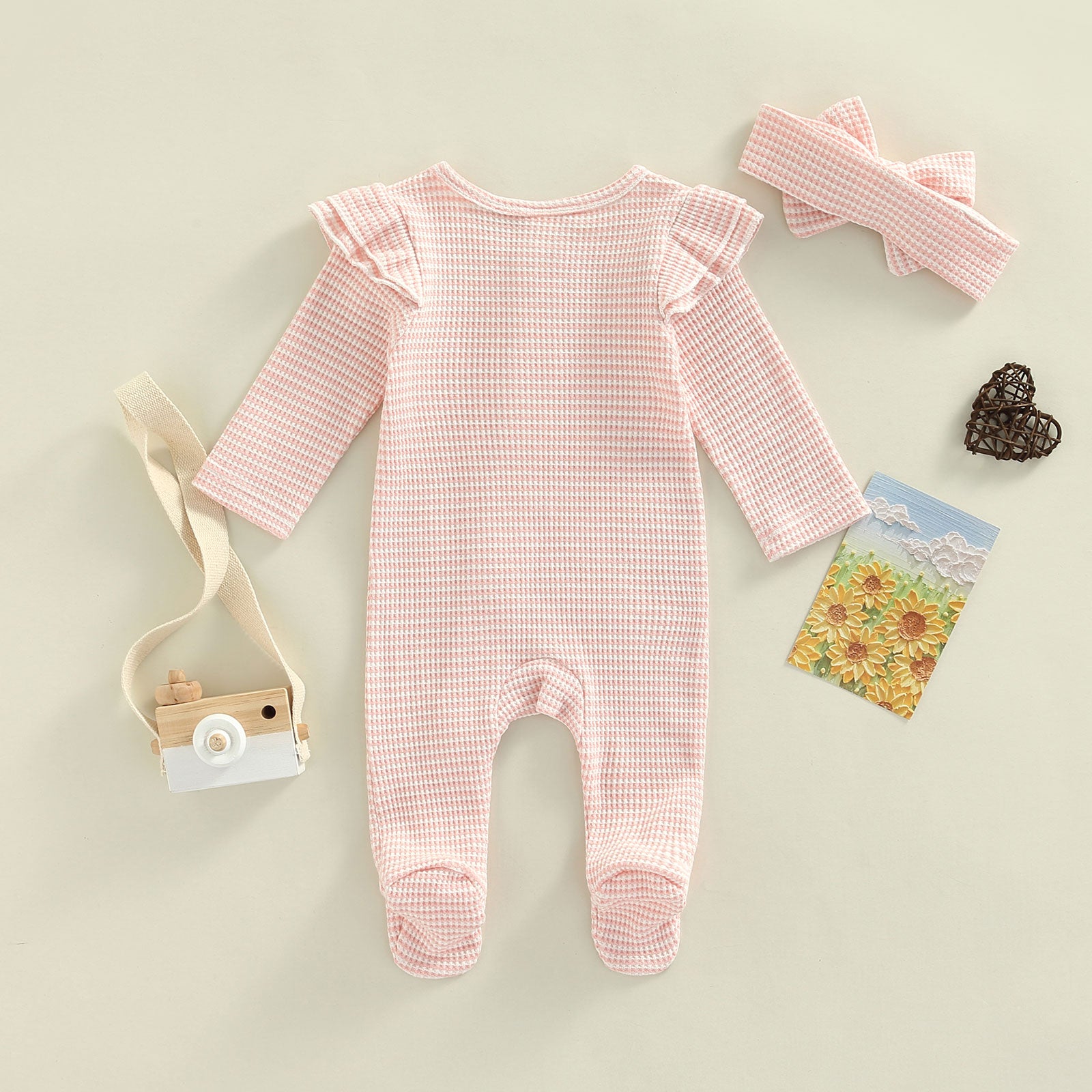 LULLABY Striped Romper with Headband