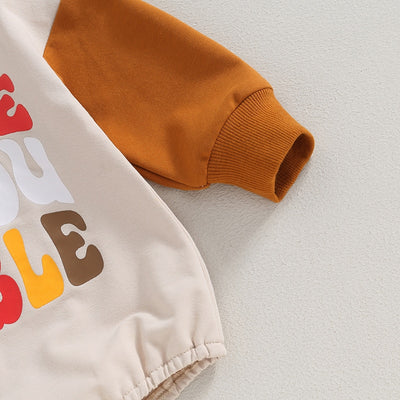 GOBBLE TIL YOU WOBBLE Long-Sleeve Onesie