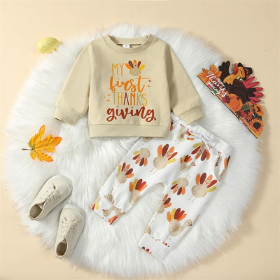 MY FIRST THANKSGIVING Turkey Outfit
