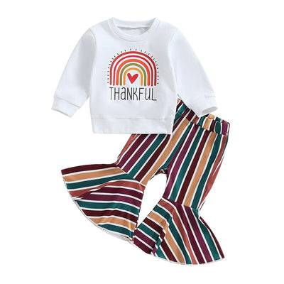 THANKFUL Rainbow Bellbottom Outfit