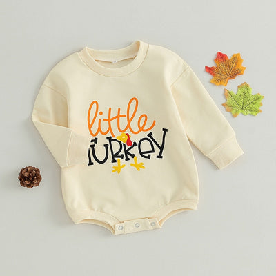 LITTLE TURKEY Long-Sleeve Onesie