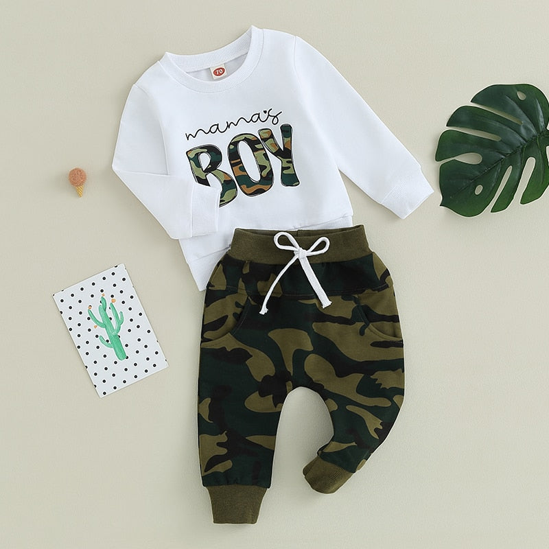 MAMA'S BOY Camo Outfit
