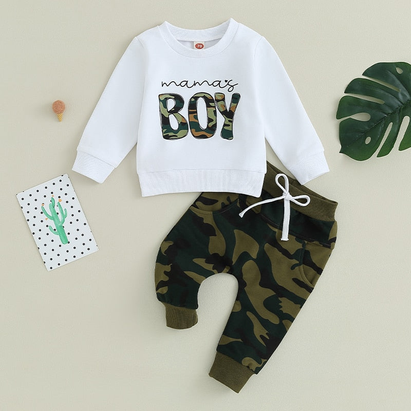 MAMA'S BOY Camo Outfit