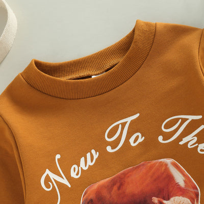 NEW TO THE HERD Long-Sleeve Onesie