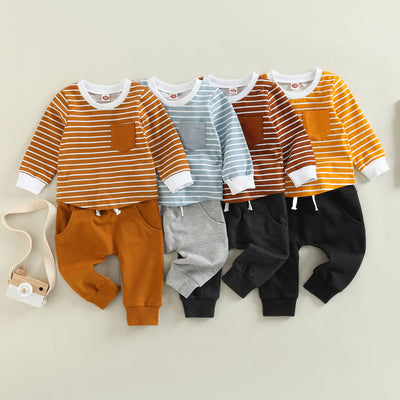 LOUIS Striped Pocket Outfit