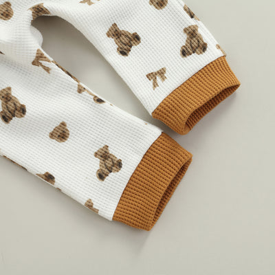 TEDDY BEAR Waffle Knit Outfit