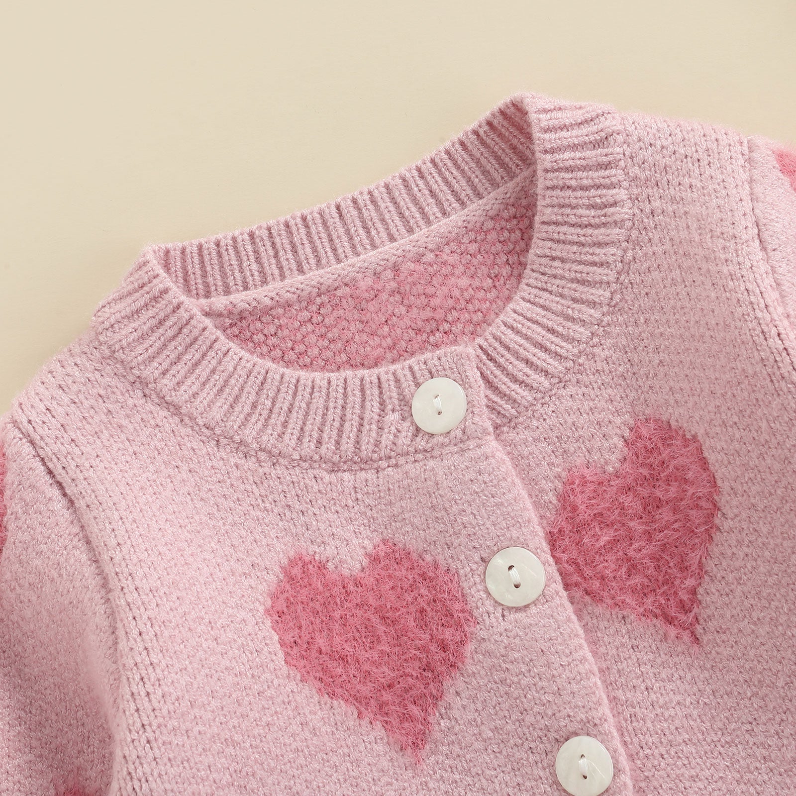 BIG HEARTS Knitted Cardigan - Hazel & Bo