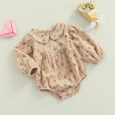 BETTY Floral Corduroy Romper