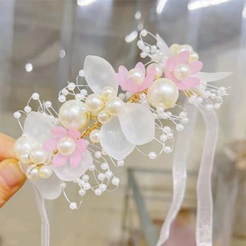 FLOWERS & PEARLS Wreath