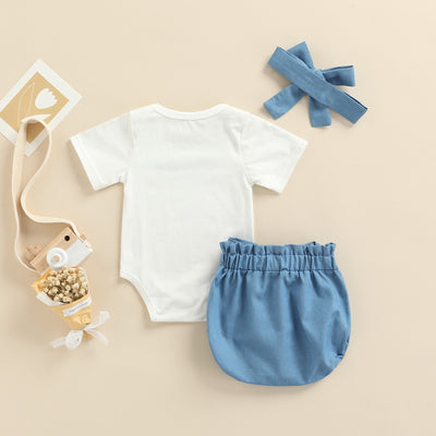 BABE Blue Outfit with Headband