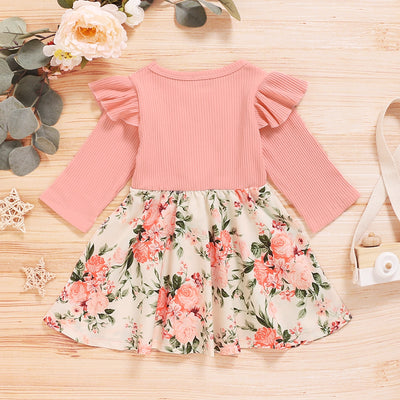 CLAIRE Floral Ruffle Dress