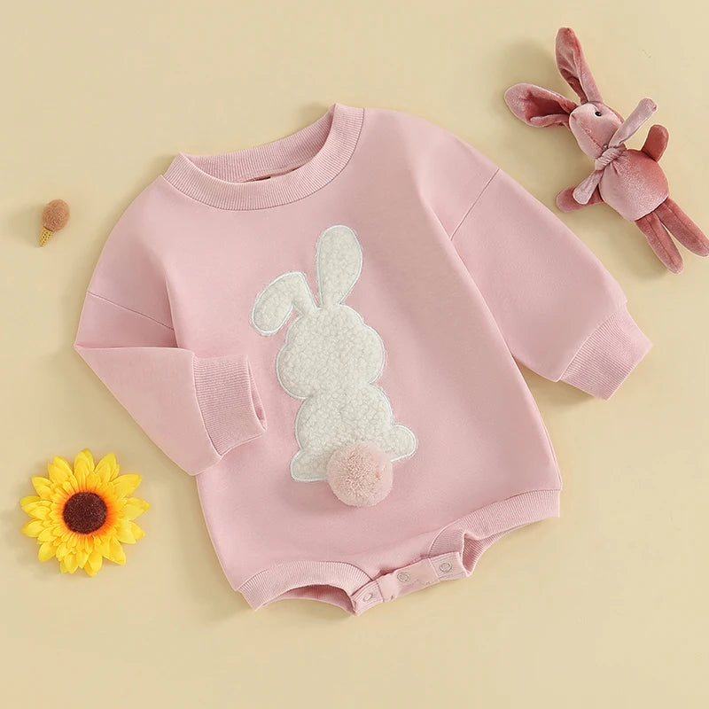 BUNNY Plush Long-Sleeve Onesie