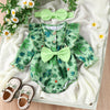 BUNNIES Floral Bowtie Romper with Headband