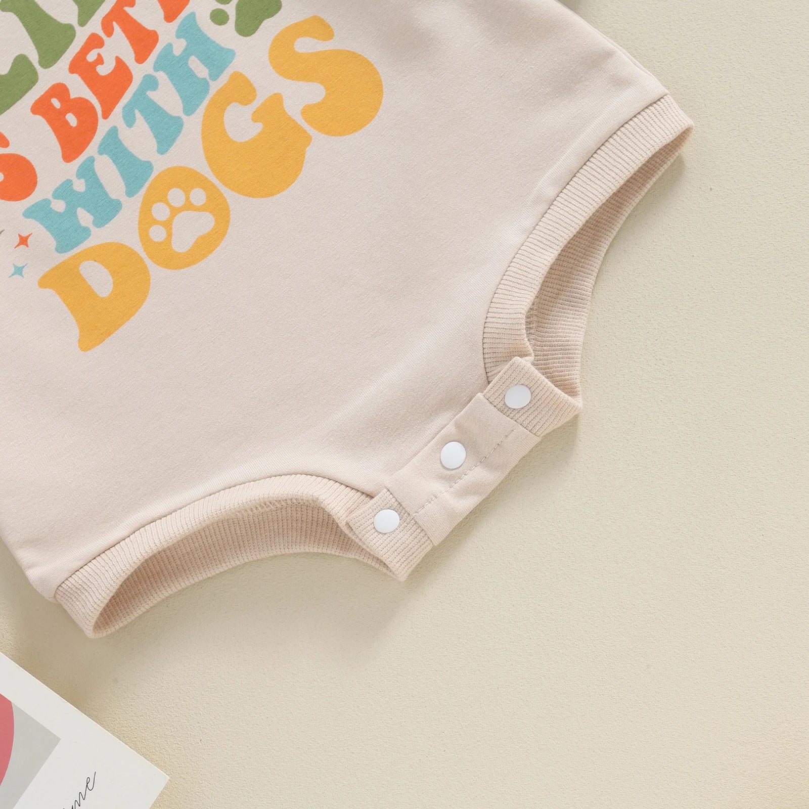 LIFE IS BETTER WITH DOGS Long-Sleeve Onesie