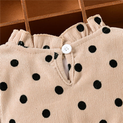 POLKA DOT Corduroy Tulle Romper