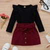 MAEVE Corduroy Skirt Outfit
