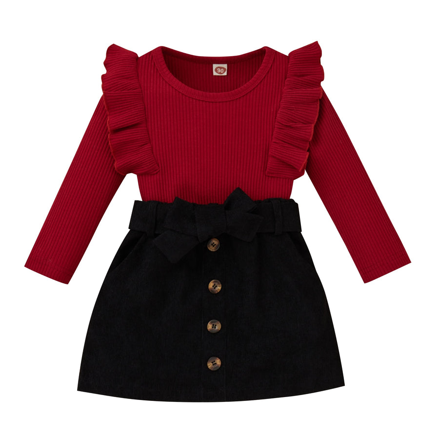 MAEVE Corduroy Skirt Outfit