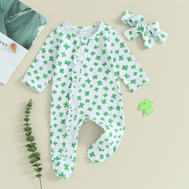 LUCKY CLOVER Ruffle Jumpsuit