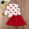 RED HEART Skirt Set