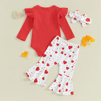 LITTLE HEARTS Bellbottoms Outfit