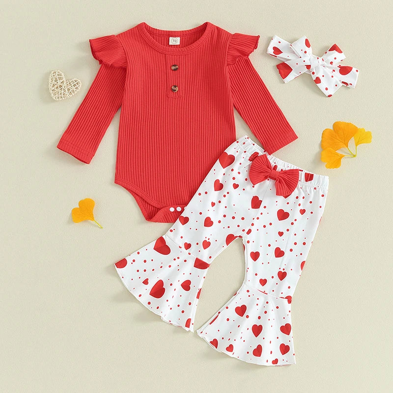 LITTLE HEARTS Bellbottoms Outfit