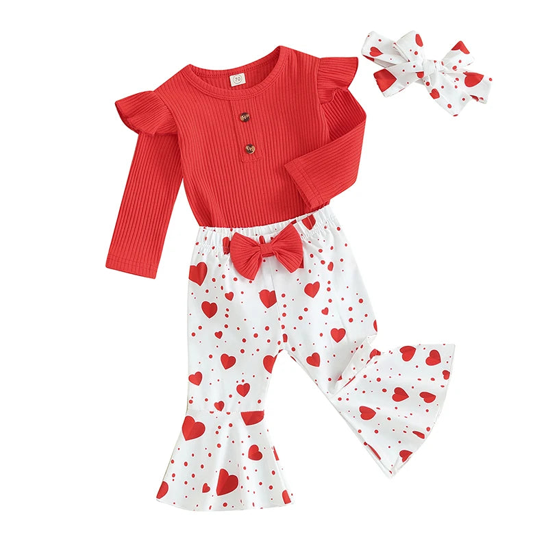LITTLE HEARTS Bellbottoms Outfit