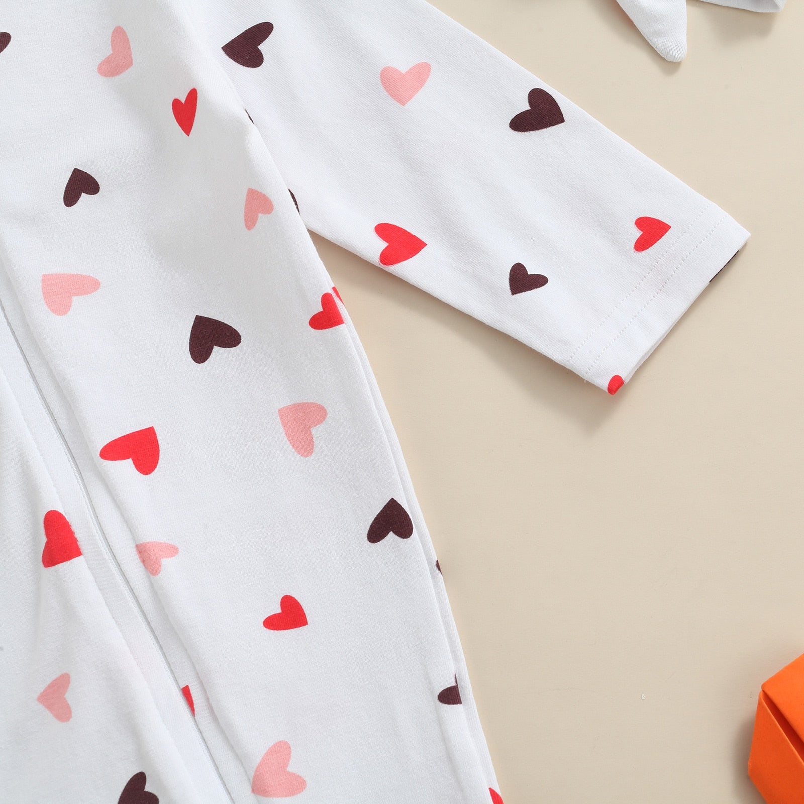 LITTLE LOVE Heart Jumpsuit with Headband