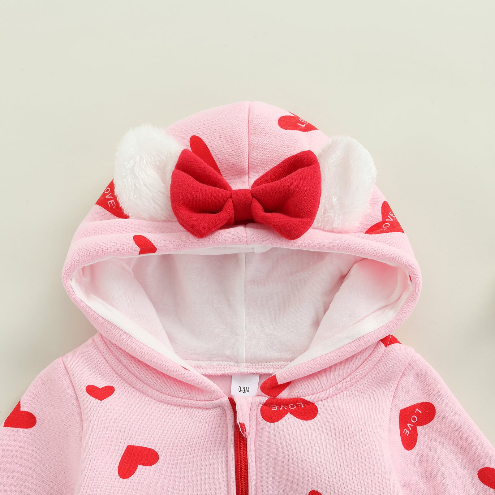 LOVE Bowtie Hoody Jumpsuit