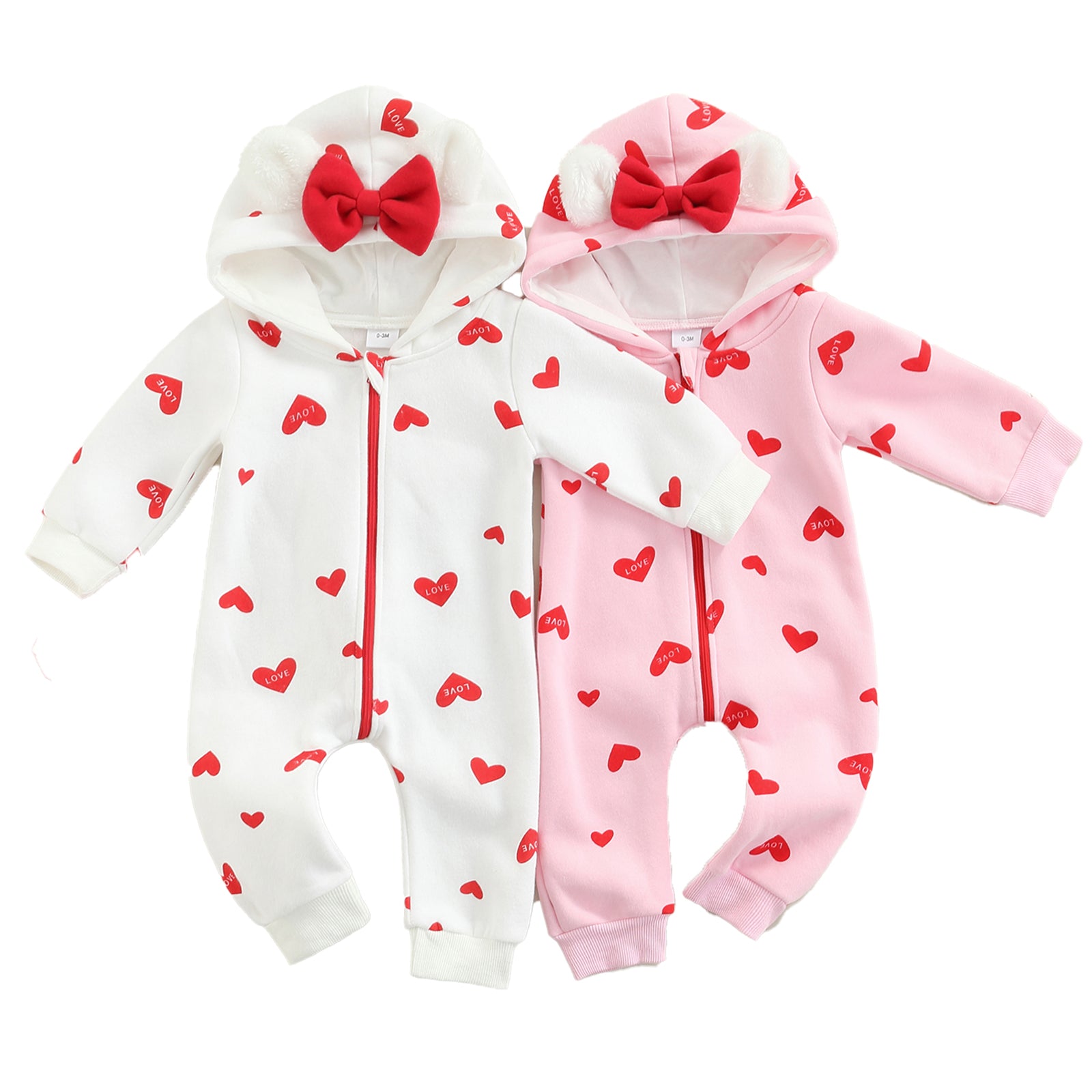 LOVE Bowtie Hoody Jumpsuit