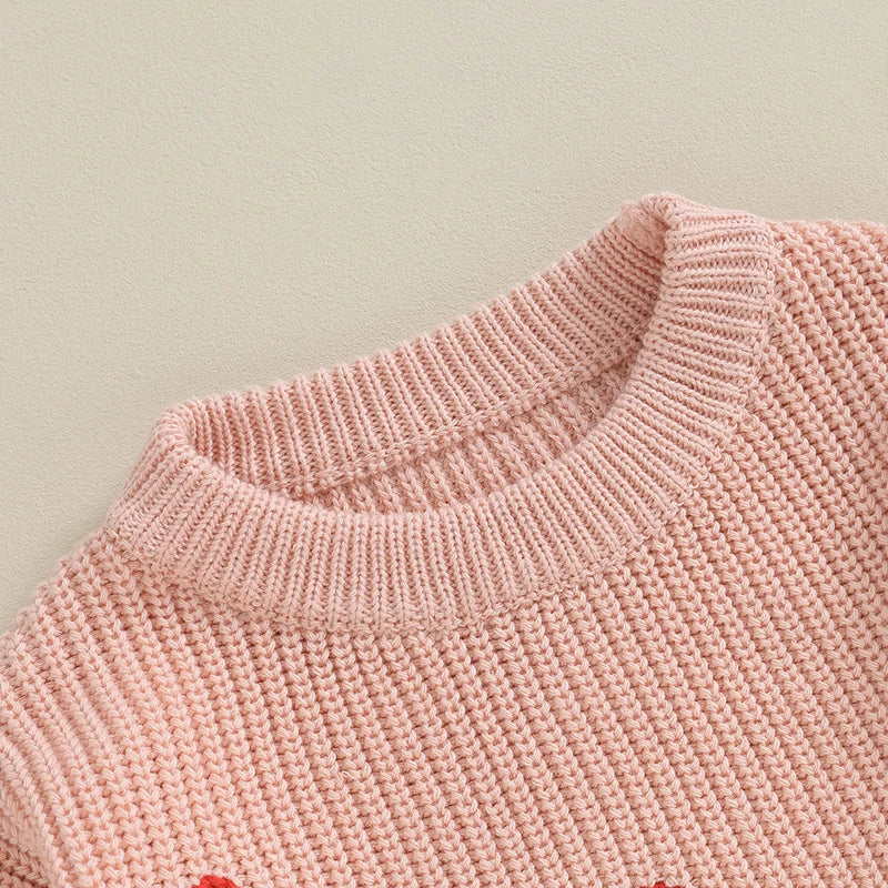 LITTLE HEARTS Knitted Sweater