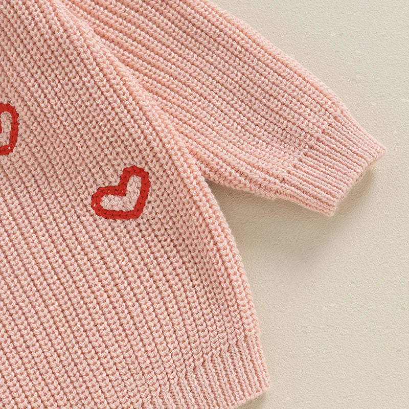 LITTLE HEARTS Knitted Sweater