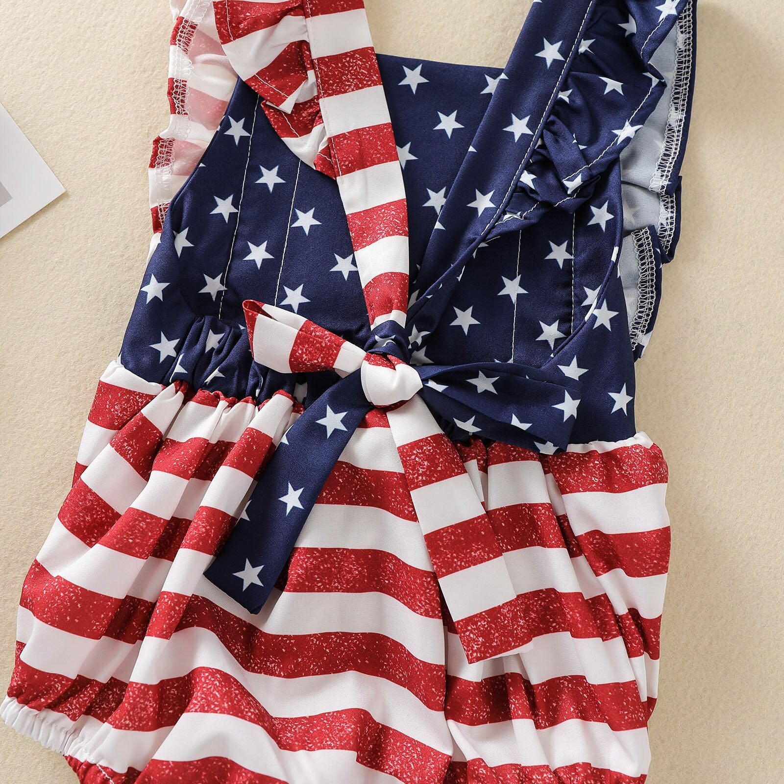 USA Ruffle Romper with Headband