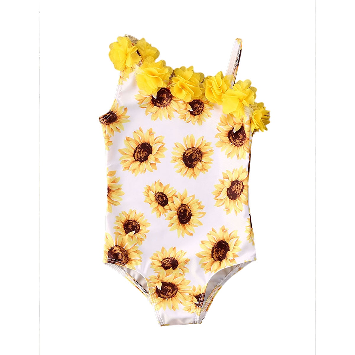 SUNFLOWER Floral Ruffle Swimsuit - Hazel & Bo