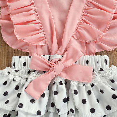 NOMI Polka Dot Ruffle Romper