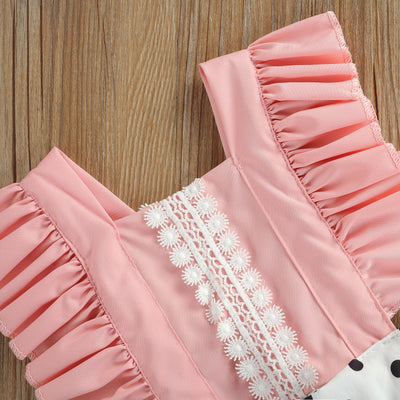 NOMI Polka Dot Ruffle Romper