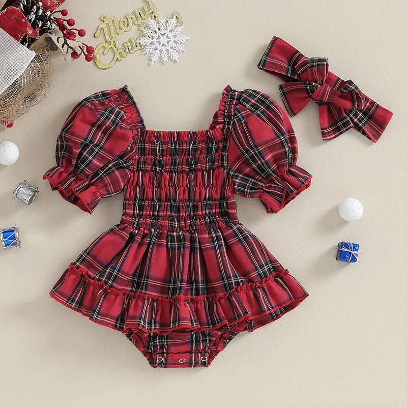 Plaid romper top