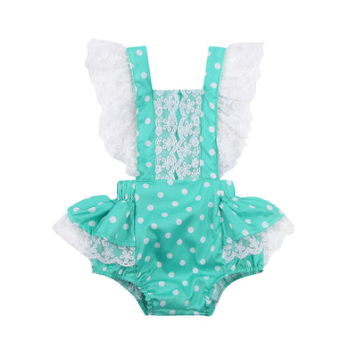 EVIE Polka Dot Lace Romper