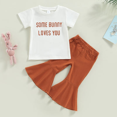 SOME BUNNY LOVES YOU Bellbottoms Outfit