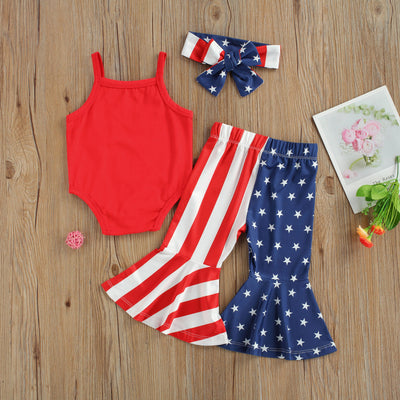 USA Bellbottoms Outfit with Headband