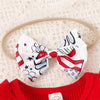 LITTLE MISS AMERICA Bowtie Romper Dress