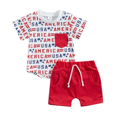 AMERICA Red White & Blue Outfit