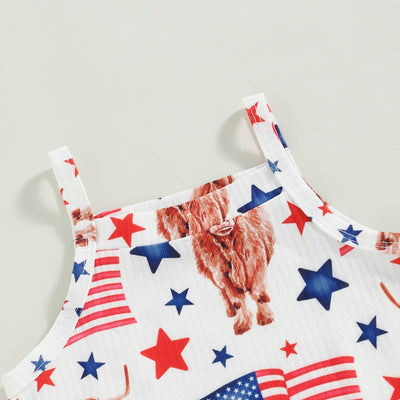 USA Highland Cow Bellbottoms Outfit