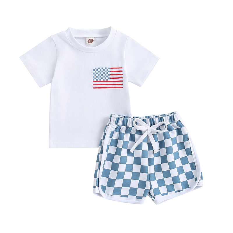 USA Checkered Summer Outfit
