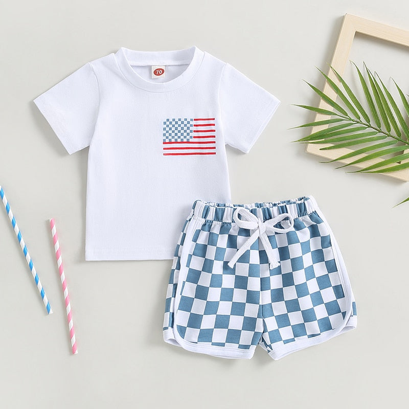 USA Checkered Summer Outfit