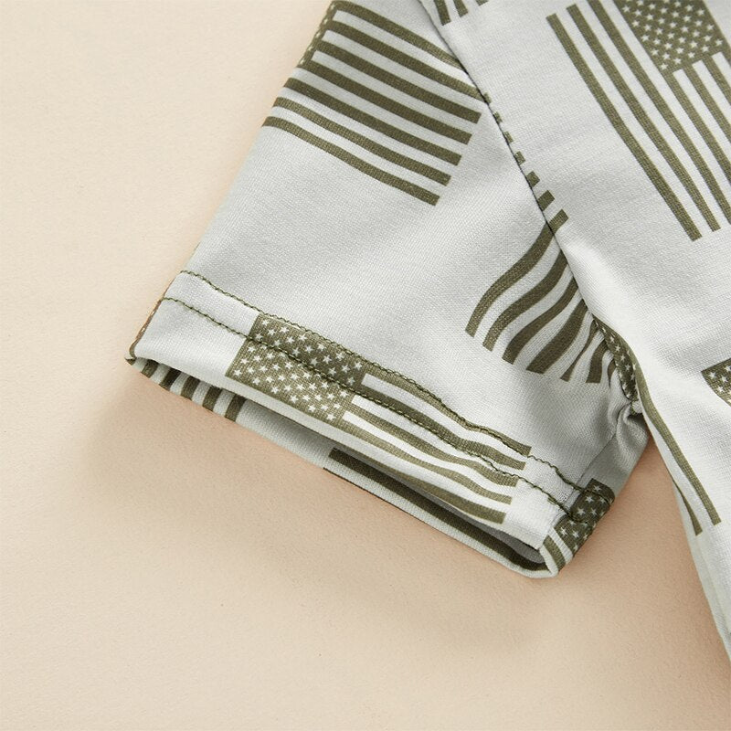 USA FLAG Olive Outfit