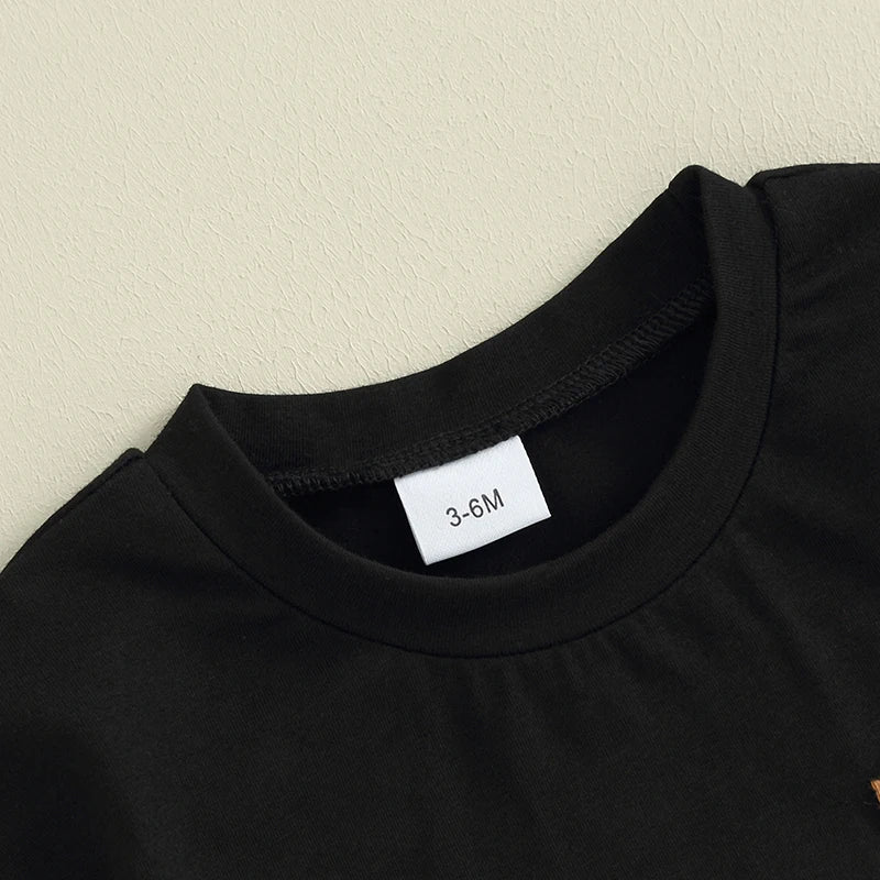 OLIVER Checkered Short-Sleeve Onesie