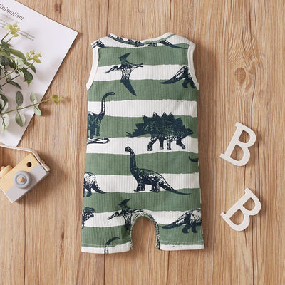 DINOSAUR Ribbed Summer Jumpsuit